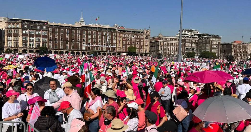 Se Concentran Miles A Favor Del INE En El Zócalo El Diario MX