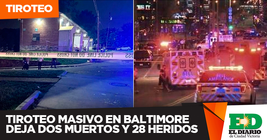 Tiroteo Masivo En Baltimore Deja Dos Muertos Y 28 Heridos El Diario MX