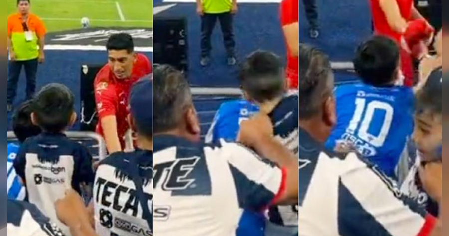 Aficionado De Rayados Jalonea A Ni O Para Ganar Jersey Del Portero El