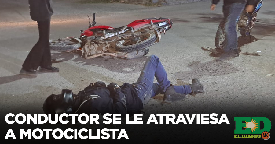 Conductor Se Le Atraviesa A Motociclista