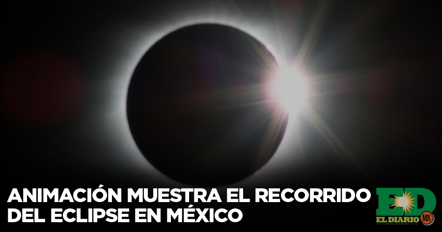 Animación Muestra El Recorrido Del Eclipse En México