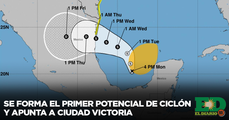 Se Forma El Primer Potencial De Ciclón Y Apunta A Ciudad Victoria