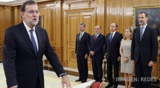 Jura Rajoy como presidente del gobierno español