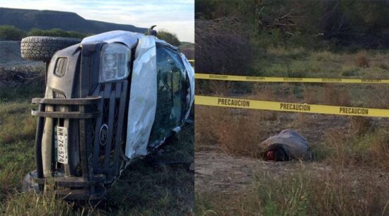 Muere en volcadura