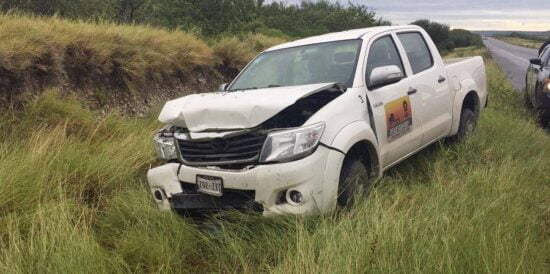 Carreterazo deja daños por 30 mil pesos