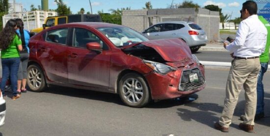 Carambolean en bulevar Tamaulipas