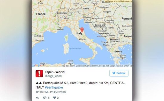 Terremoto de 5,4 en el centro de Italia