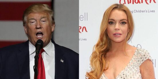 Trump se imaginó en la cama con Lindsay Lohan