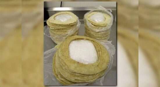 Decomisan en EU metanfetamina escondida dentro de tortillas