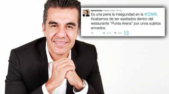 Roban a Adrián Uribe un reloj de 200 mil pesos