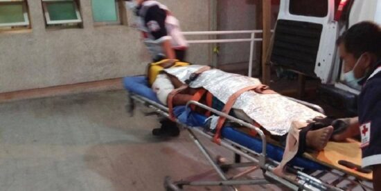 Sufre accidente y se quema en La Feria