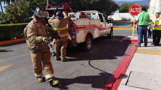Realizan simulacro de incendio