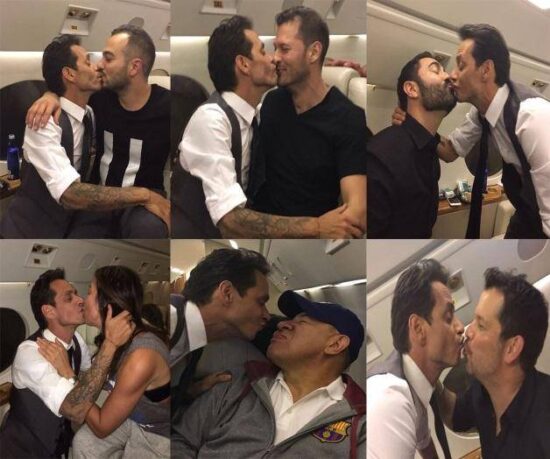 Marc Anthony inventa el #besoeffect y ¡se besa con hombres!