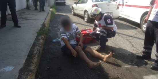 Arrollan a motociclista