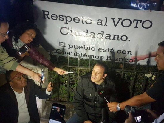Realiza Cuauhtémoc Blanco huelga de hambre