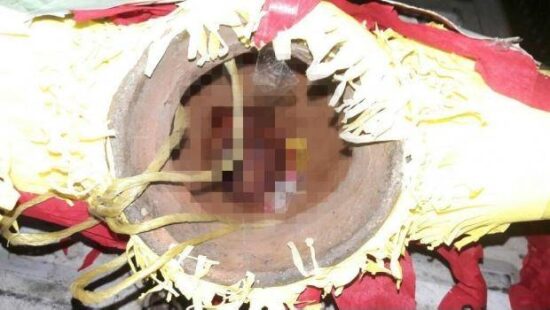 Dejan corazón dentro de una piñata en Acapulco