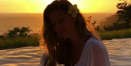 Presume Gisele Bündchen sus dotes artísticos