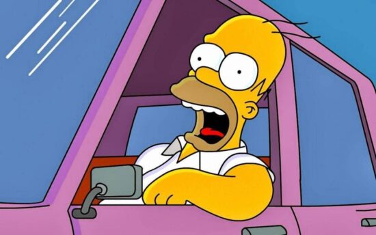 Revelan qué modelo de auto conduce Homero Simpson