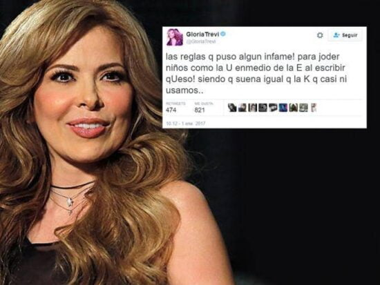 Gloria Trevi en contra de las reglas ortográficas