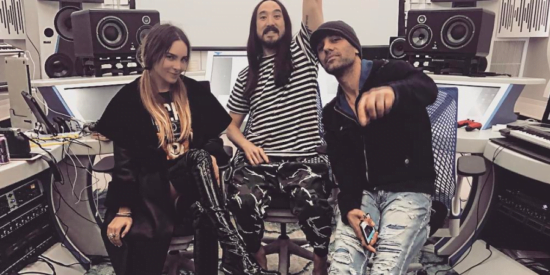 Belinda trabaja con Steve Aoki
