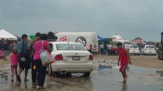 Lluvia no afecta turismo en Miramar