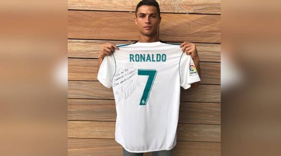 Para mi fan número 1, Santiago: Cristiano