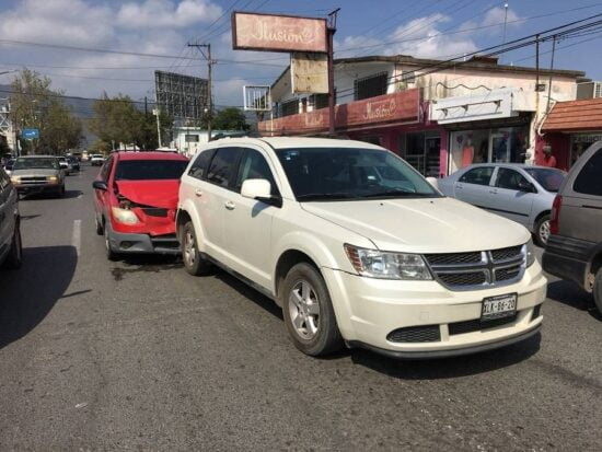 Carambola causa un caos vehicular