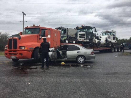 Trágico choque en la carretera a Matamoros