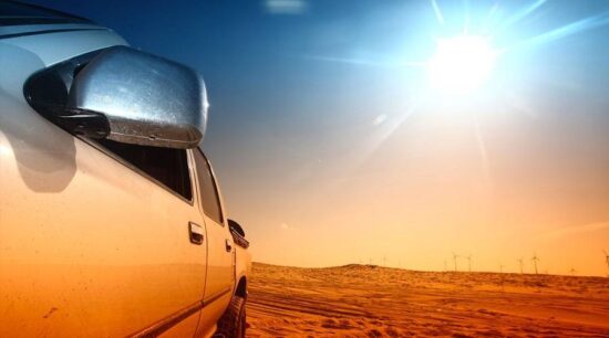 Riesgo del calor del sol dentro del auto