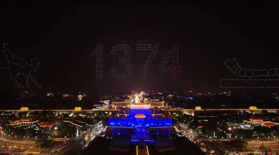Sorprendente baile de 1.374 drones en China