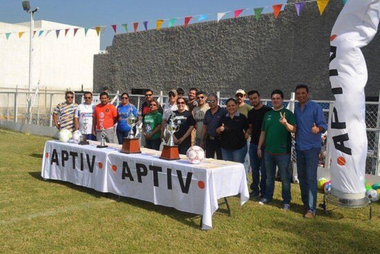 Arranca Aptiv I torneo de futbol