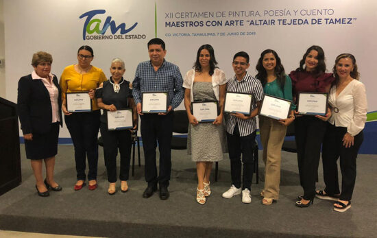 Premian a los Maestros con Arte “Altair Tejeda de Tamez”