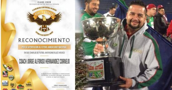 Reconocen al coach Jorge Hernández