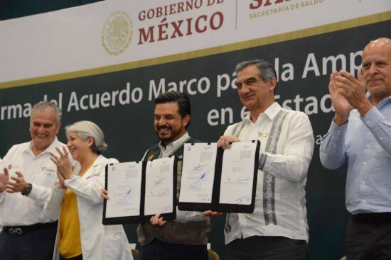 Firman convenio de Salud para Tamaulipas