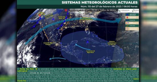 Vientos y lluvia aislada para Tamaulipas