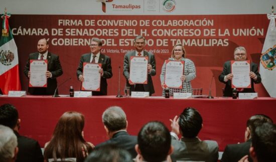 Tamaulipas y Senado firman convenio para la profesionalización de las y los servidores públicos