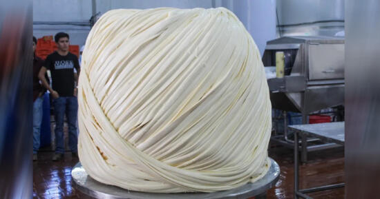 Estado de Hidalgo se lleva récod del queso más grande del mundo