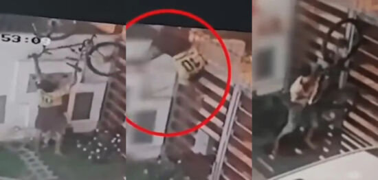 Video, Ladrón, Muere , Robar, Bicicleta, Viral