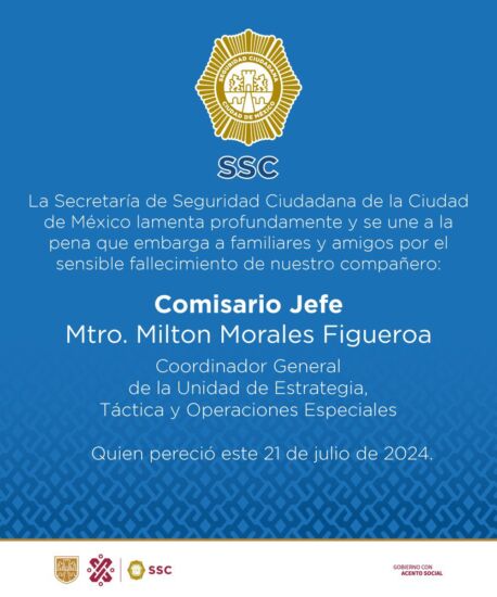 Asesinan Mando Policial CDMX 2