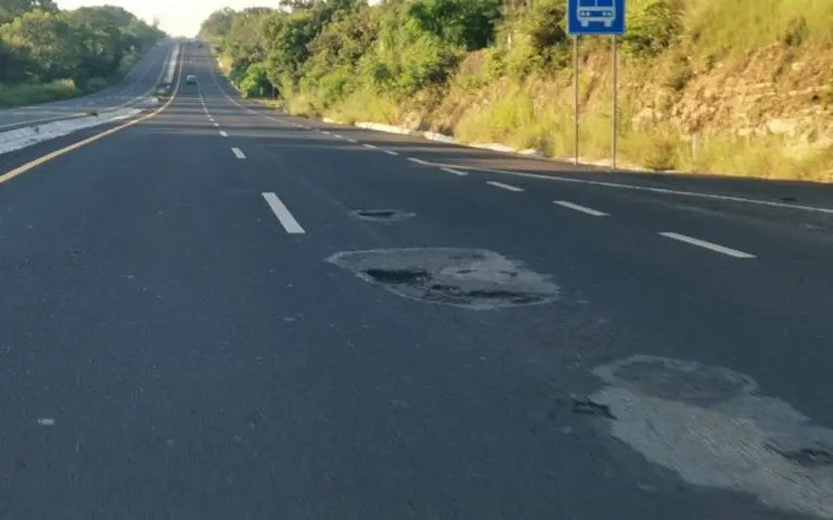Nueva carretera ya tiene baches