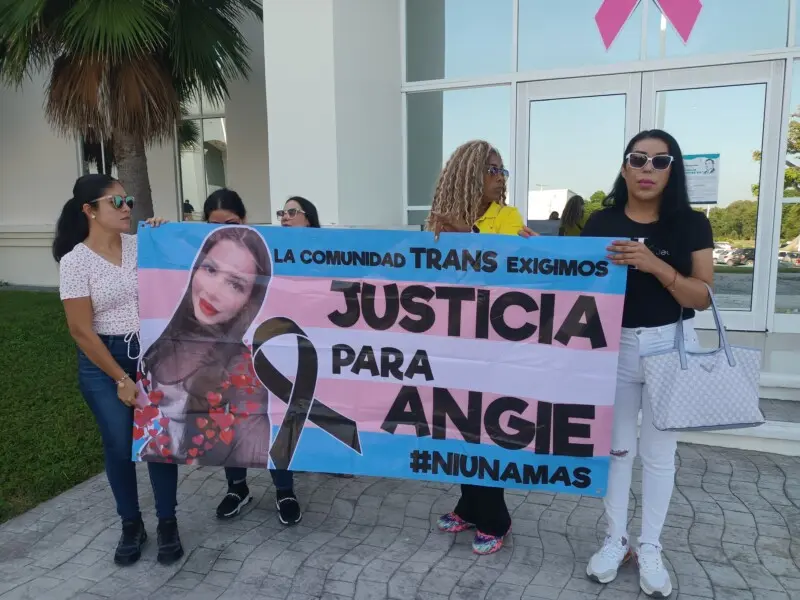 Familiares de Angie protestan en audiencia
