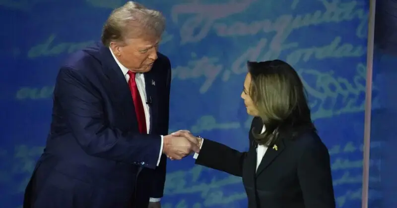Kamala Harris Felicita Donald Trump