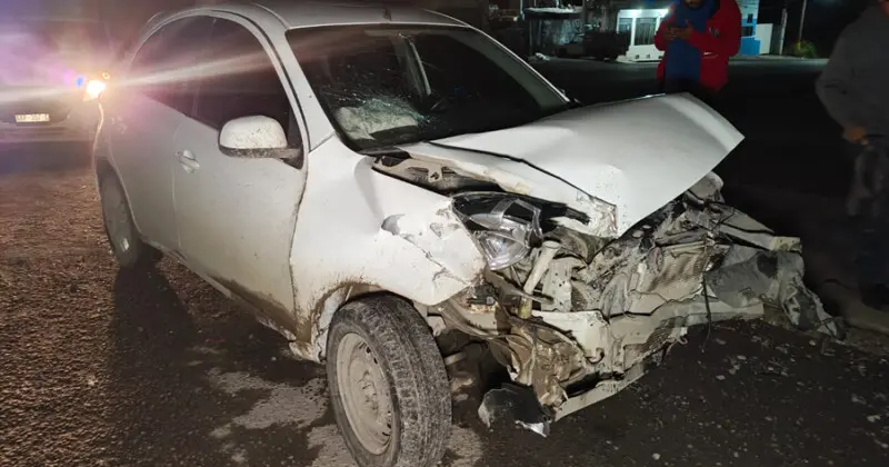 Camioneta le arranca la ‘trompa’