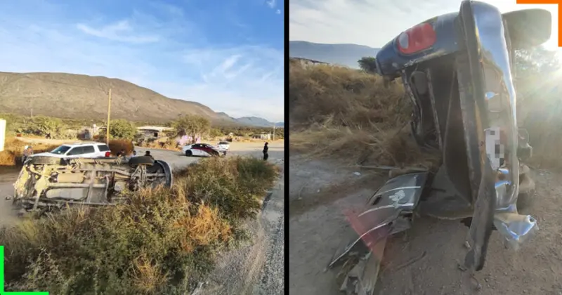 Guardia Estatal atiende volcadura en Carretera Federal 101