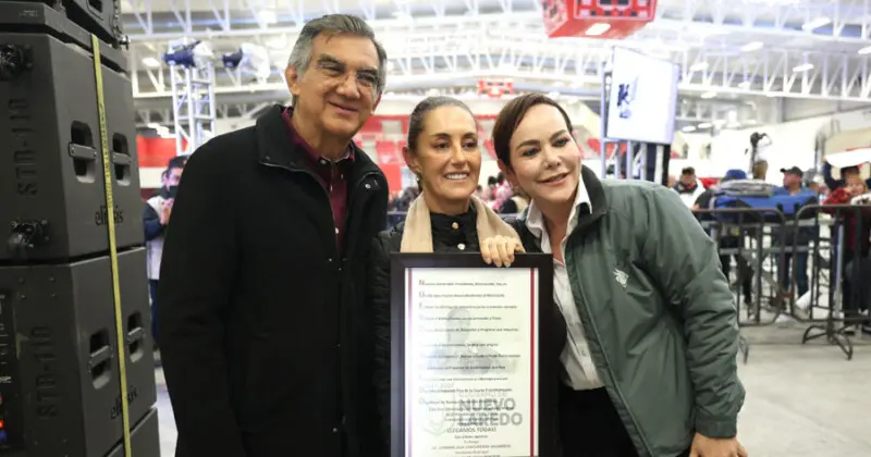 Destaca Claudia Sheinbaum a Nuevo Laredo como el motor económico de México y América