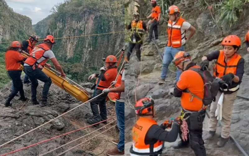 Muere Caer Cascada Veracruz