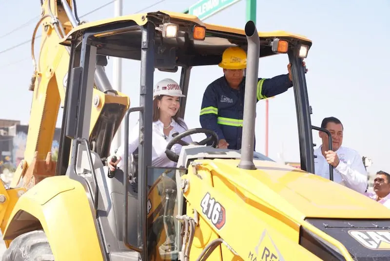 Supervisa Carmen Lilia obras de pavimentación