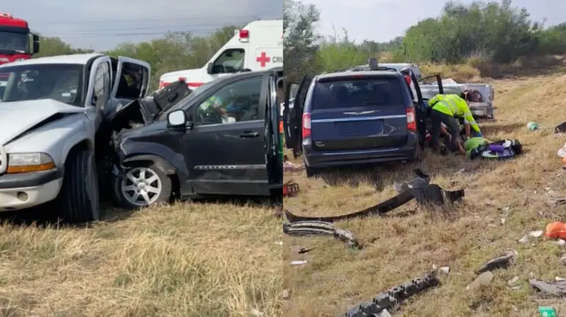 Brutal ‘encontronazo’ en la Victoria – Matamoros; 13 heridos
