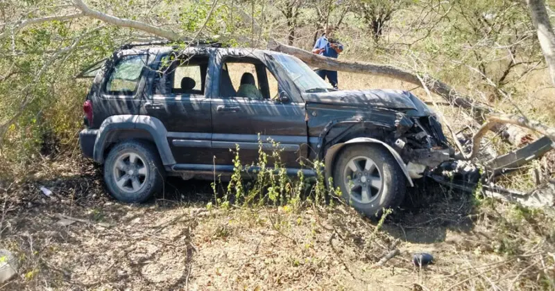 Se accidentan madre e hijo