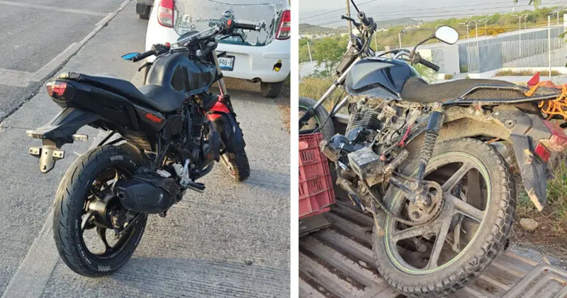 Choque entre motos deja tres lesionados